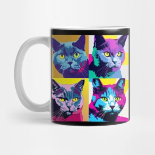 Chartreux Pop Art - Cat Lover Gift Mug